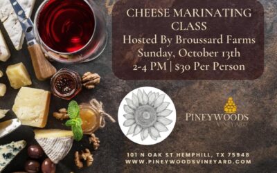 Cheese Marinating Class, Pineywoods Vineyard